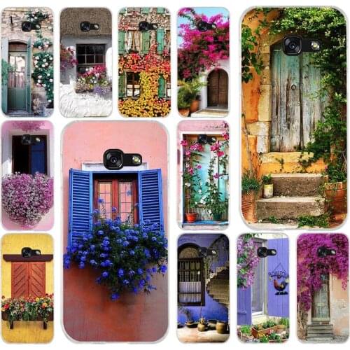 169FG House With Flowers At Windows Soft Silicone Tpu Cover phone Case for Samsung a3 2016 a5 2017 a6 plus a7 a8 2018 s6 7 8 9