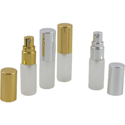 300 x 5ml Refillable Frost Glass Sprayer Bottle 1/6 oz Mini Sample Perfume Atomizer 5cc Fragrance Bottle For tracking use