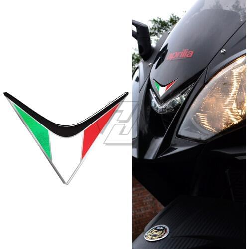 3D Resin Motorcycle Front Fairing Decals Italy Sticker Case for Aprilia RS4 RSV4 RS APR150 SR MOTARD Tuono V4 Ducati