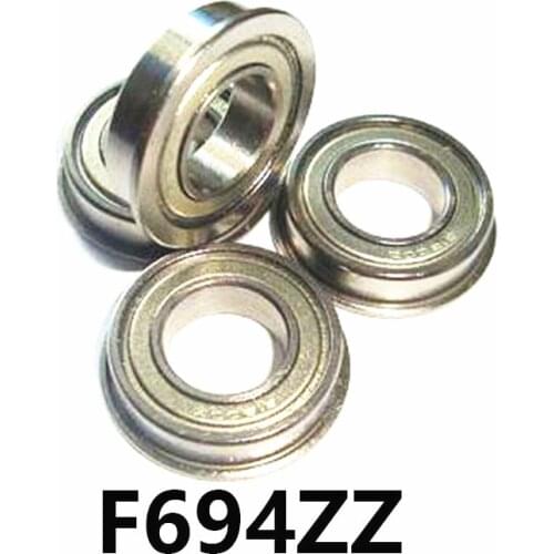5pcs/lot F694ZZ Deep Groove Ball Bearing Miniature Mini Flanged Bearing F694-ZZ F694ZZ 4*11*4mm 4*11*4