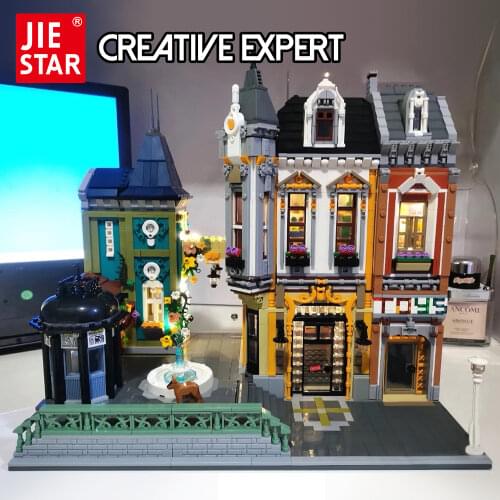 Creatoring Expert City Street View House Toy Store 89112 Moc Bricks Modular Building Blocks Model Toys Gift Assembly Square
