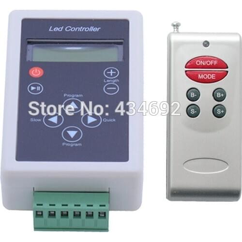 Wireless 1903 IC 83 Dream Color Changes RGB Controller for Dream Color LED Light Strip New With RF Remote Free DHL Shipping