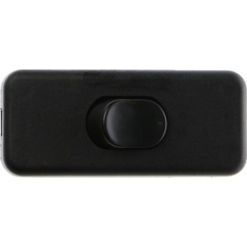 D08D Universal AC 110-250V 2A Inline Lighting Lamp Plastic In Line Cord Rocker Switch