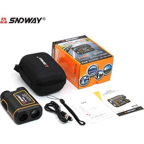 SNDWAY SW-1000A 1000/1500m Distance Meter Rangefinder Waterproof USB Rechargeable Golf Hunting Range Finder Spotting Telescope