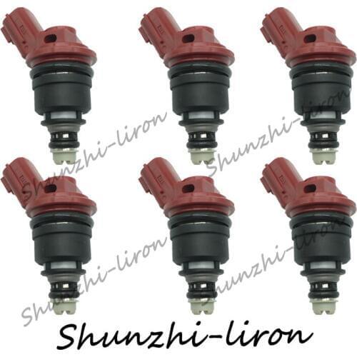 6pcs Fuel Injector Nozzle For Nissan 300ZX Maxima Jecs Infiniti I30 J30 3.0L OEM: 16600-96E01 1660096E01