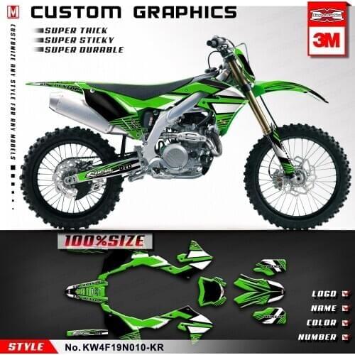 KUNGFU GRAPHICS Personalised Stickers Vinyl Decal Kit for KX 250 F 2021 (Style No.KW4F19N010-KR)