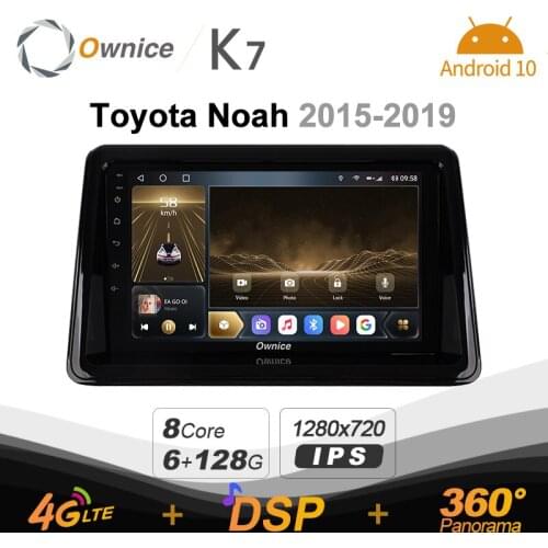 K7 Ownice 2 Din Android 10.0 Car Multimedia radio for Toyota Noah 2015 - 2019 With 8Core A75*2+A55*6 Support External Microphone