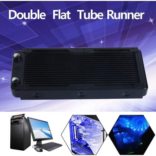 Computer Radiator Water Cooling Cooler 240mm 18 Tubes Aluminum Radiator with Screws Heat Sink Part Exchanger For CPU Heat sink