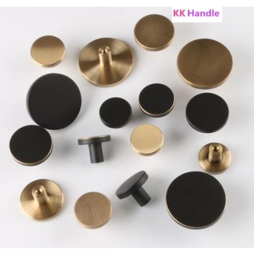 Brass Furniture Handles Nordic Fresh Chinese American Gold/Black/Bronze Cabinet Door Drawer Wardrobe Dresser Pulls