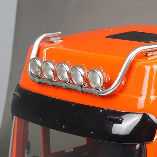 Metal Dome Light Top Lamp Headlight for MAN 1/14 F2000 RC Truck Accessories