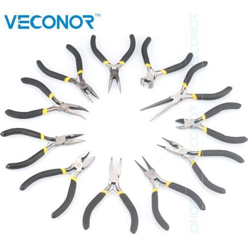 11pcs jewelers pliers set jewelry making beading wire wrapping hobby 5" mini pliers set