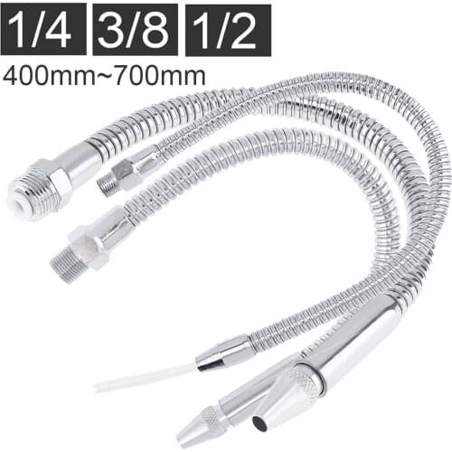 Cooling Sprays 1/2 1/4 3/8 Inch Metal Flexible Water Oil Cooling Tube 390mm with Round Head Nozzle for CNC Machine / Milling