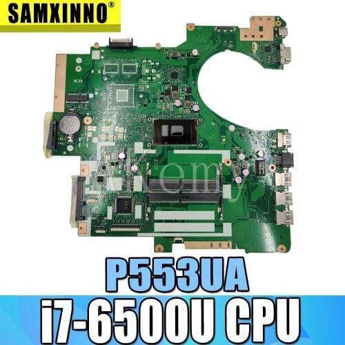 P553UA Laptop Motherboard For Asus P553UJ PRO553U PRO553UJ P553U Original Mainboard 100% test ok W/ i7-6500U SR2EZ