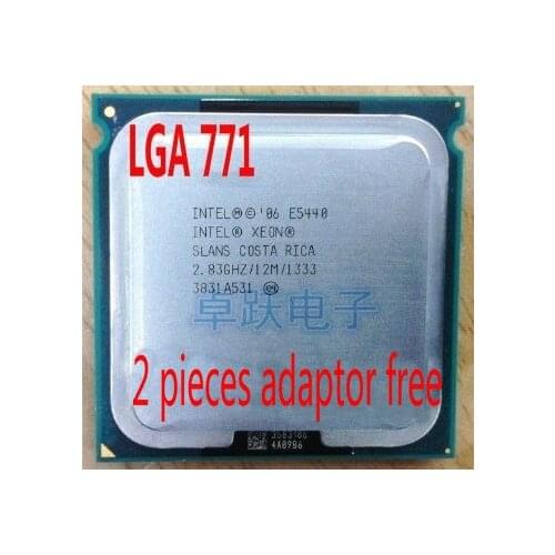 Intel Xeon E5440 2.83GHz/12M/1333 Processor close to LGA771 Core 2 Quad Q9550 CPU works on LGA 775 mainboard 2 Pieces Free