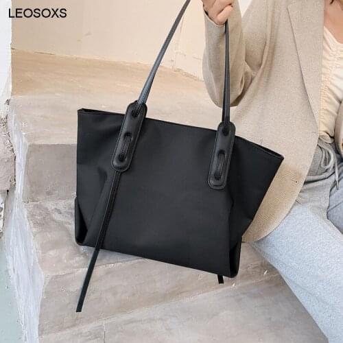 Retro Large Capacity Oxford Cloth Womens Bag 2021 New Korean Fashion Texture Handbag Casual Tote Bag Shopping Bag