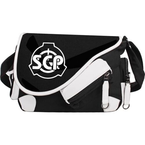 SCP peripheral, Harajuku Messenger bag, color matching fashion, large-capacity backpack animation backpack