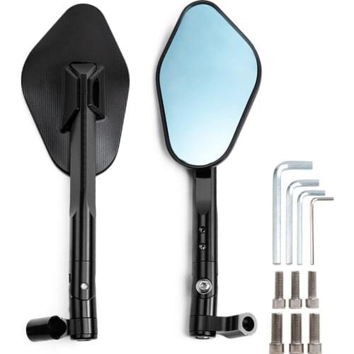 Universal Motorcycle Modified CNC Rearview Mirror For Yamaha fz8 nmax wr 250 mt03 mt09 kawasaki z250 z800 er4n