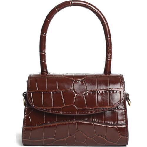 2019 spring/summer web celebrity street snap same mini vintage leather and leather clamshell singleshoulder cross-body carry bag