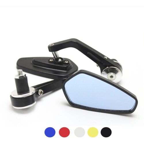 7/8'' 22mm Handlebar End Mirrors Motorcycle Rearview Handbar End Mirror For Kawasaki Z900RS Z1000 ER6N BMW R1200gGS Yamaha mt 09