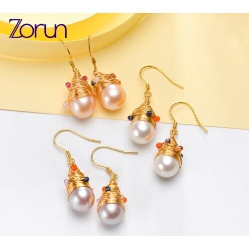 Серьги с жемчугом Zorun China At AliExpress