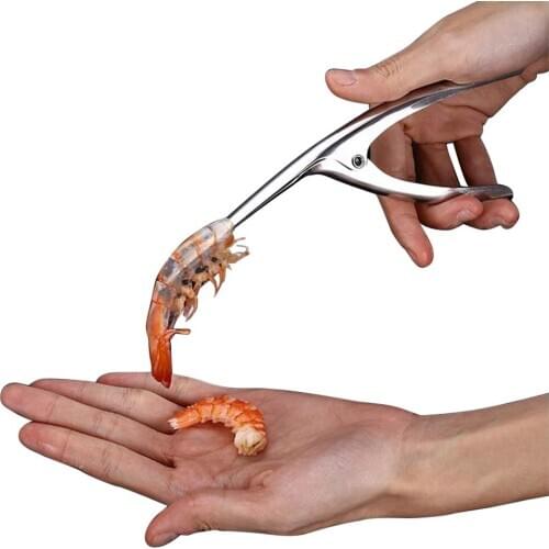 1 PC Shrimp Deveiner Tool 304 Stainless Steel Shrimp Peeler Shrimp Crab Shell Removing Device Shrimp Peeling Artifact