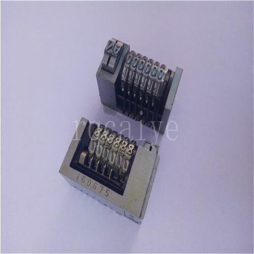 1 Piece 6 digits 4x8 backward full steel numbering machine Gothic Font