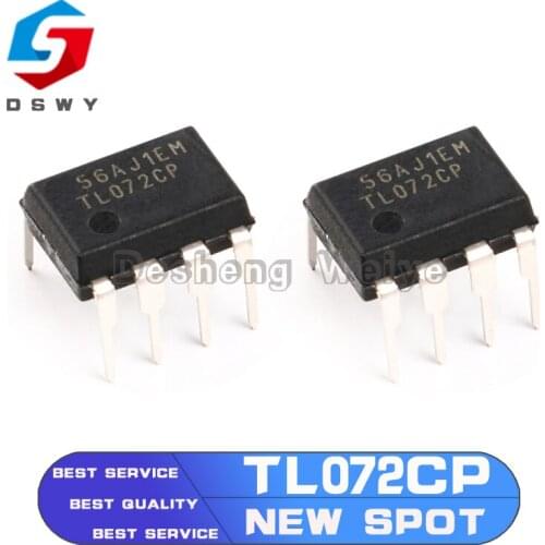 10PCS TL072CP DIP8 TL072 DIP TL072CN DIP-8 New and Original IC