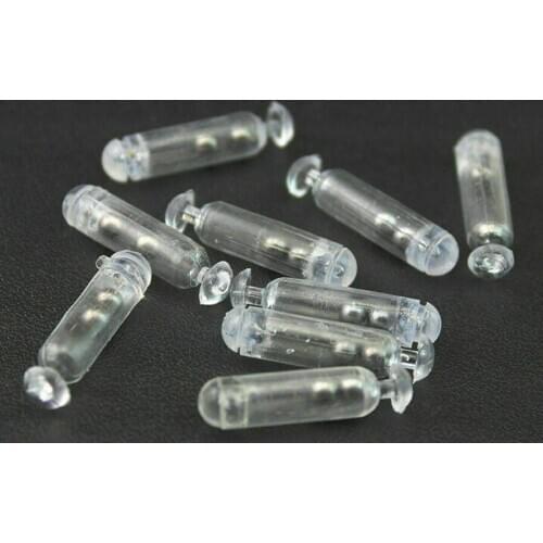 50Pcs Worm Jig Fishing Lure Glass Rattles Insert Tube Rattles Shake Attract Fly