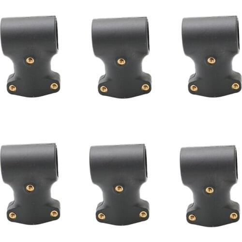 6PCS Nylon D20mm Tee Joint 20 to 20mm T-shape Tripod Carbon Tube Arm Three-channel Fixed Connector for RC Plant UAV Drone
