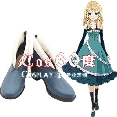 Anime Black Bullet Tina Sprout Cosplay Party Shoes S008