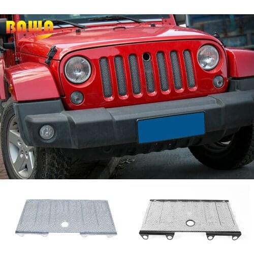BAWA 3D Insect Nets Mesh Grille Cover Metal Car Decoration Accessories for Jeep Wrangler JK 2007-2017 Car Product
