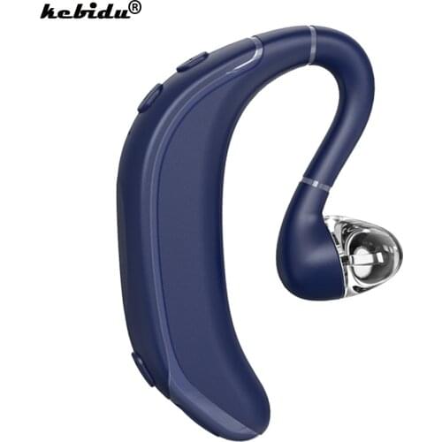 Kebidu Wireless Single Bluetooth 5.0 Earphone Waterproof Earpiece V5.1 Headset with Noise Cancelling Mic Long Standby Time