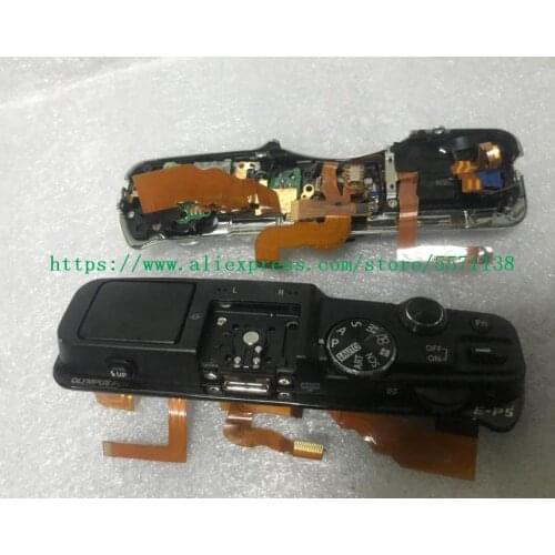 Black/White New Top cover assembly with flash and buttons repair parts for Olympus E-P5 EP5 Camera