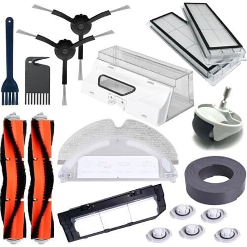 Mop Cloth Black Side Brush Main Brush HEPA Filter For XiaoMi Roborock S50 S51 S55 S5 S6 xiaowa S60 E25 E35 Vacuum Cleaner Parts