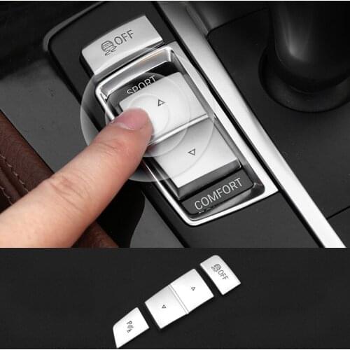 For BMW 5 /6/7 series F10 GT F07 Car styling Central Handbrake Auto H Button Left side switch button Covers Trim Stickers