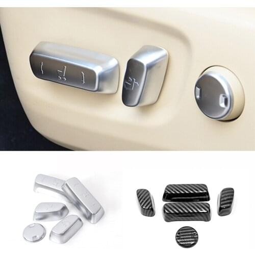 For Toyota Prado FJ150 2010-2016 Auto Accessories ABS Matte seat adjustment knob button switch cover trim Car Styling 5pcs