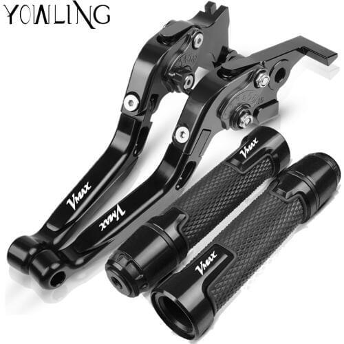 For Yamaha VMAX V-MAX 1990-2007 1998 1999 2000 2001 2002 2003 2004 2005 2006 Motorcycle Brake Clutch Levers Handlebar Grips ends