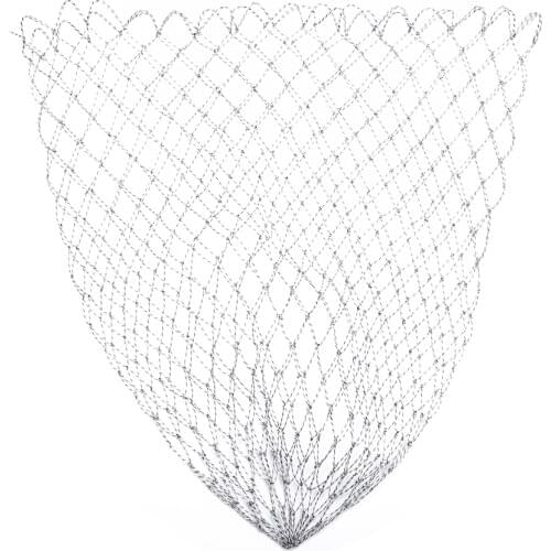 Double Line Braided Mesh Fishing Landing Net Fishing Tools Mesh Hole For Bass Trout Catch Luring Accesorry 35/45/70 Cm
