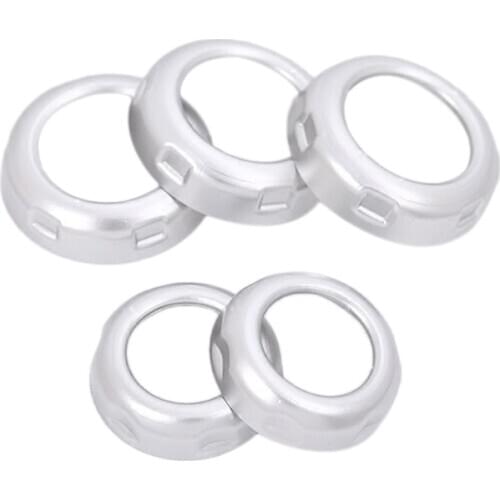 5pcs/set Chrome Volume and Air Conditioning Knobs Trim for Land Rover Discovery 4 LR4 Range Rover Sport Car Accessory and Parts