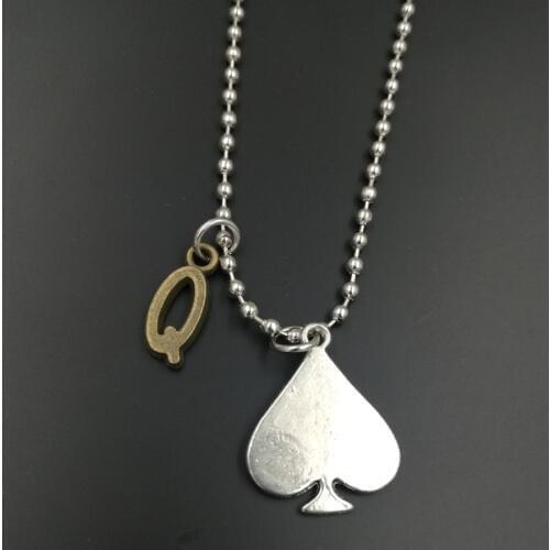 Queen of spades inspirational PENDANT slave bbc swinger fetish cuckold NW2085