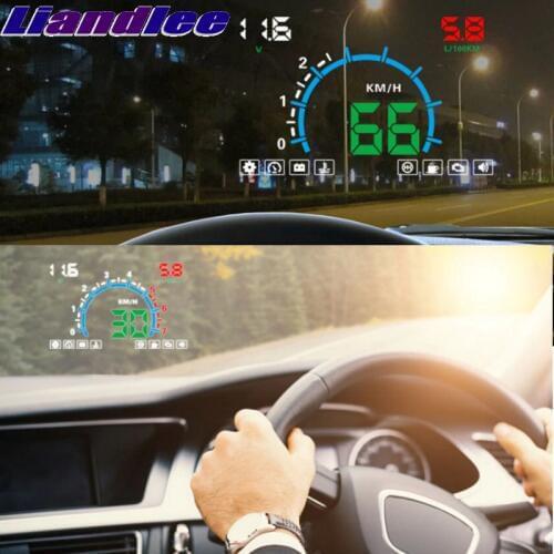 Liandlee HUD For Mazda 5 Premacy Mazda5 RX-8 Tribute 3 Verisa Digital Speedometer OBD2 Head Up Display Big Monitor Racing HUD