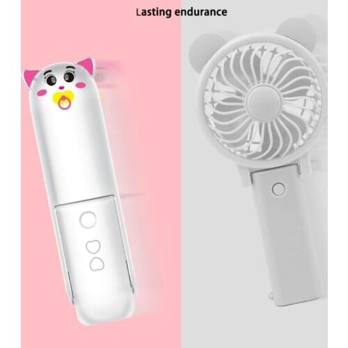 Mini Foldable Handheld USB Fan 2 Gears Portable Pocket Fan Portable Turbofan USB Rechargeable for students Kids