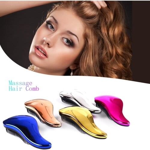 Plastic Anti Static Combs Styling Curly Long Straight Hair Hairdressing Massage Fashion Solid Color Hairbrush Wholesale Hot