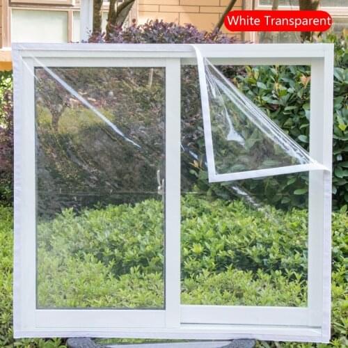 PVC Winter Warm Window Film Custom home Decorative Windproof Sticker Transparent Window Film Self-Adhesive Glass Films