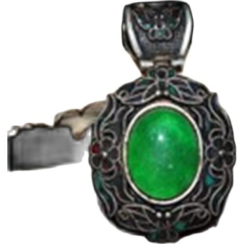 Qing Dynasty jadeite silver wrapped pendants pendants jadeite pendants