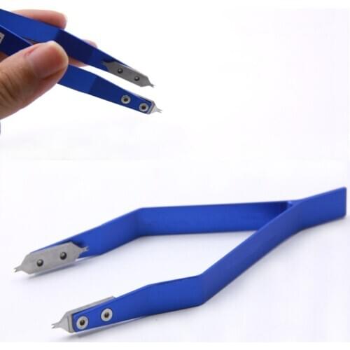 Spring Bar V-Shaped Hard Tips Tweezer Lug Removal Fitting Tool Watchmaker Watch Repair Tweezers Durable