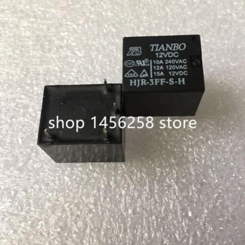 5PCS 100% Original Neue TIANBO HJR-3FF-S-H HJR-3FF-S-H-12VDC HJR-3FF-S-H-12V HJR-3FF-S-H-DC12V 10A 4 PINS 12VDC Power Relay
