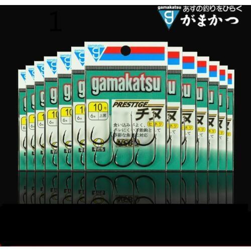Gamakatsu C1CH3 Fishing Hook 6packs/pack Barbed Competition Fishing Hook Single Hook Peche Fishing Gear Sharpened Crank Fishhook