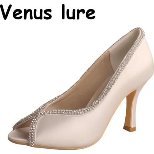 20 Colors Pumps Heel Shoes for Ladies 9CM Peep Toe