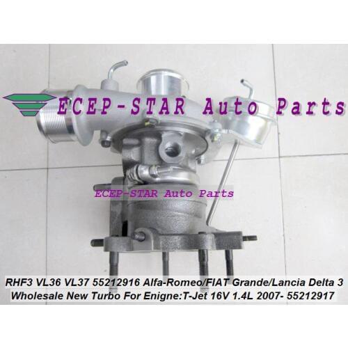 Turbine RHF3 VL36 VL37 55212916 55212917 Turbocharger For MiTo Grande Punto Bravo T-Jet 16V 1.4L 1368ccm 198A4000 88kw 120HP Gas